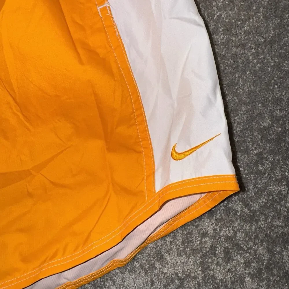 Vintage Nike Running Shorts Women’s XL Orange‎ White Split Track 90s Y2K NWT